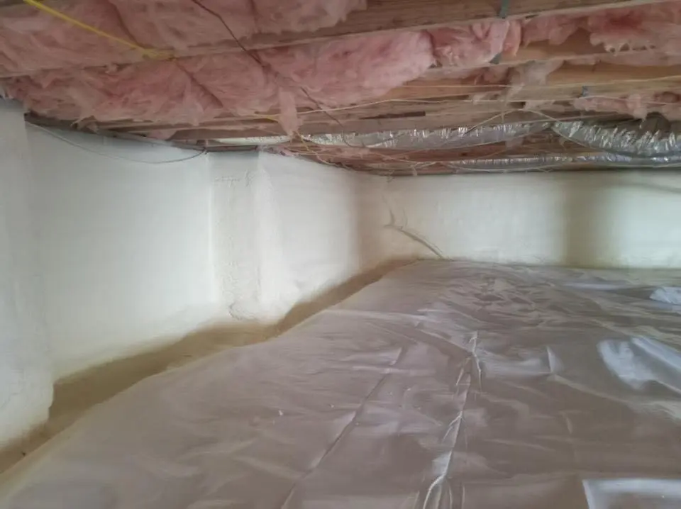 Crawl space encapsulation with closed-cell spray foam for Spray Foam Roofing in Sitka