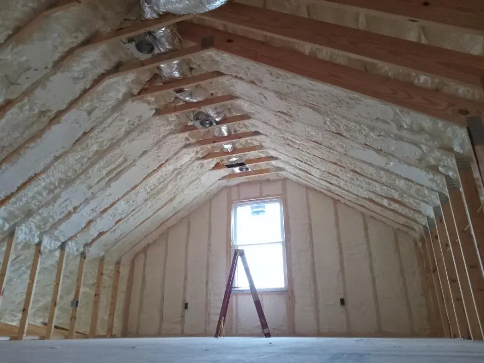 Spray foam roofing application for Crawl Space Insulation project in Sitka